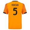 Maglia ufficiale AS Roma Ndicka 5 Trasferta 2025-26 per Bambino